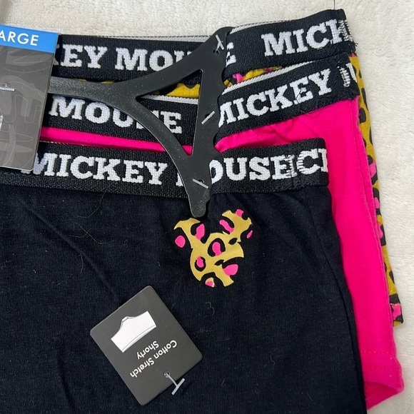 Disney Mickey Mouse 3-Pack Hipster Shorties / Underwear — Size L — NWT - Picture 2 of 5